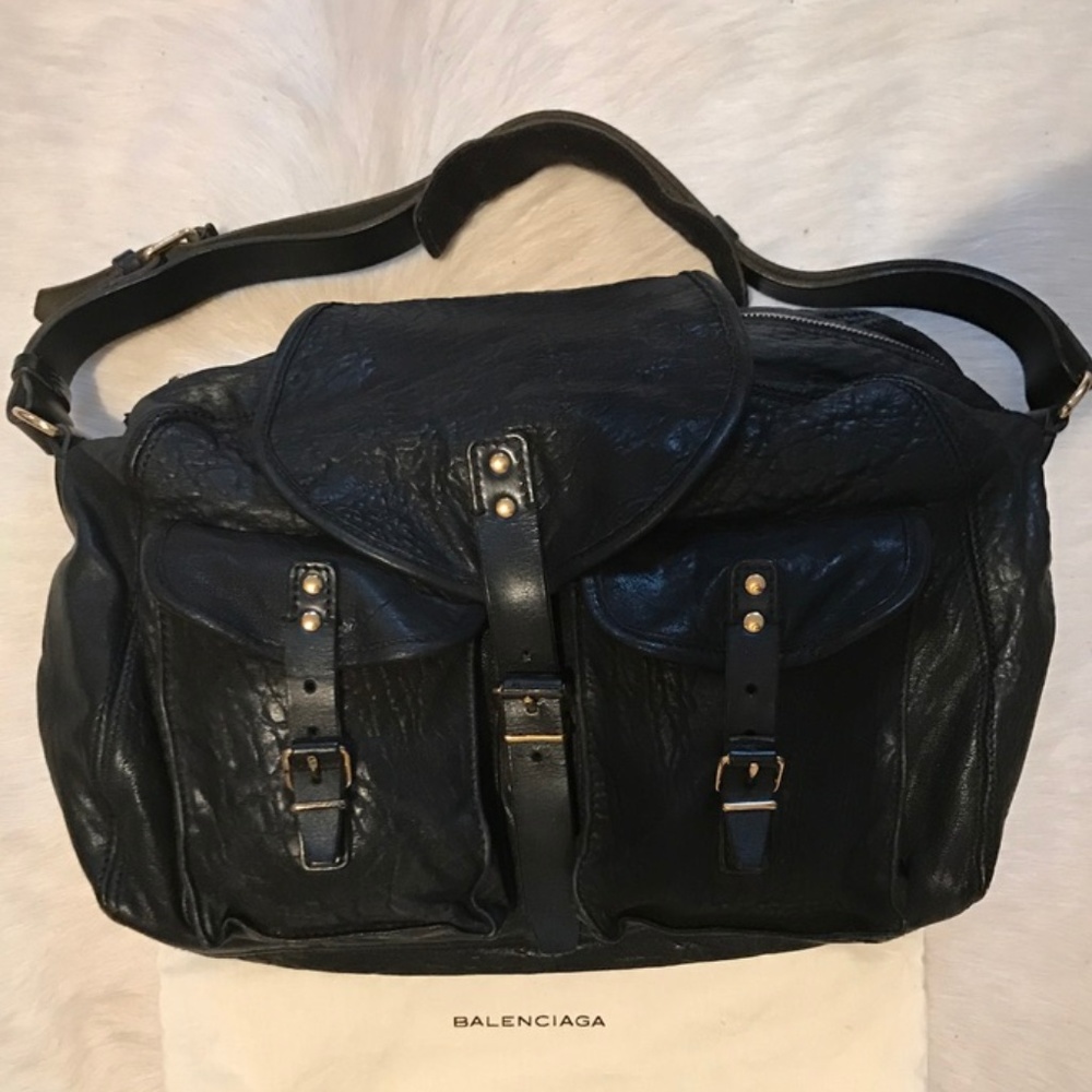 Authentic Balenciaga Classic Military Shoulder Bag